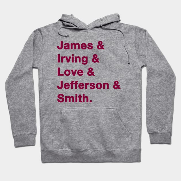 2016 Cleveland Cavalier Greats Hoodie by IdenticalExposure